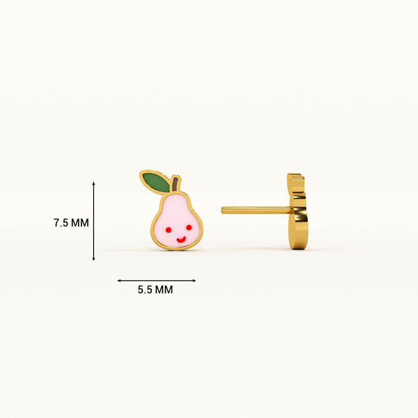 Smiling Avocado 925 Silver Studs