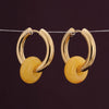 Yellow Acrylic Drop Earrings