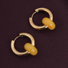Yellow Acrylic Drop Earrings