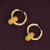 Yellow Acrylic Drop Earrings