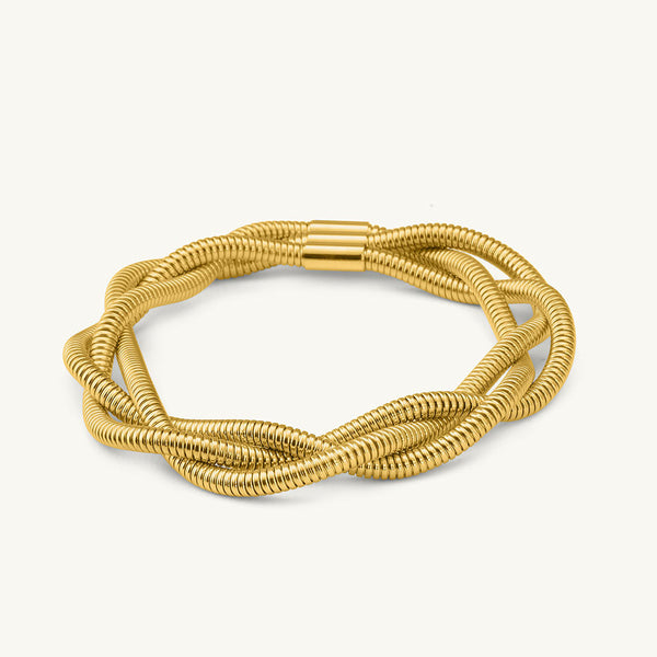 Tri Spiral Wire Bracelet