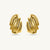 Heavy Gold Abstract Earrings