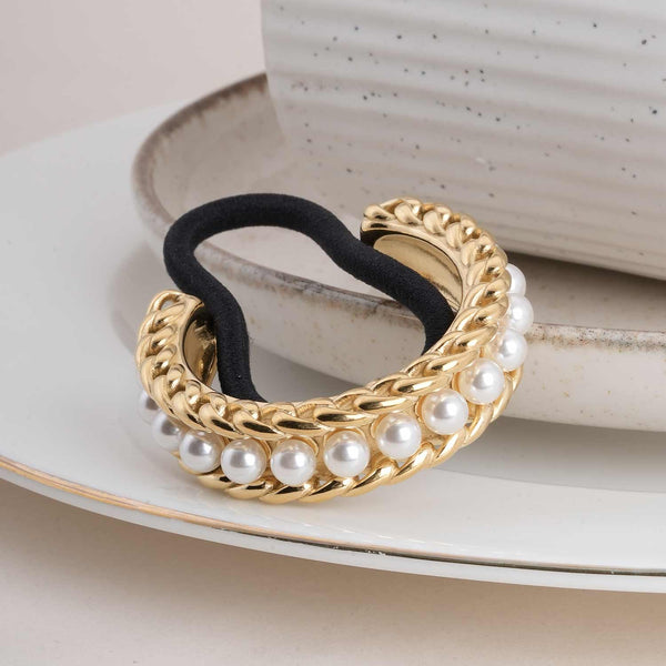 Pearl & Gold Hair Band