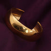 Open-Cuff Plain Thin Gold Bracelet