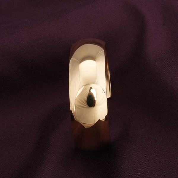 Open-Cuff Plain Thin Gold Bracelet