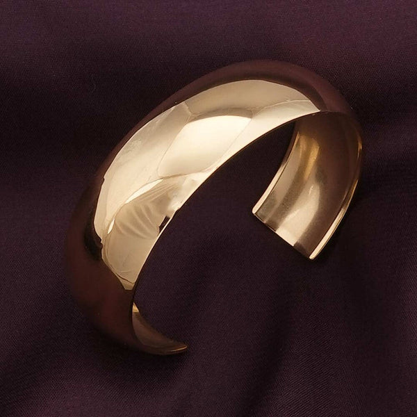 Open-Cuff Plain Thin Gold Bracelet