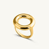 Modern Linked Gold Ring