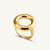 Modern Linked Gold Ring