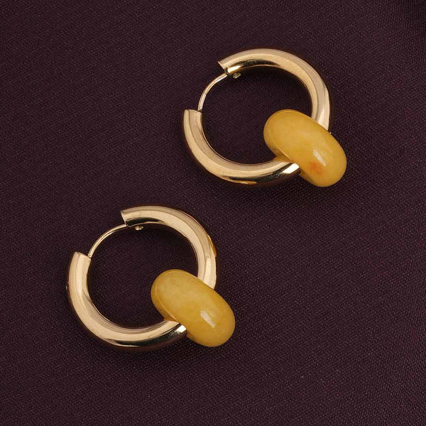 Yellow Acrylic Drop Earrings