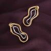 Abstract Gold & Silver Earrings