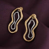 Abstract Gold & Silver Earrings