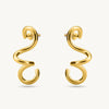 Abstract Gold Earrings