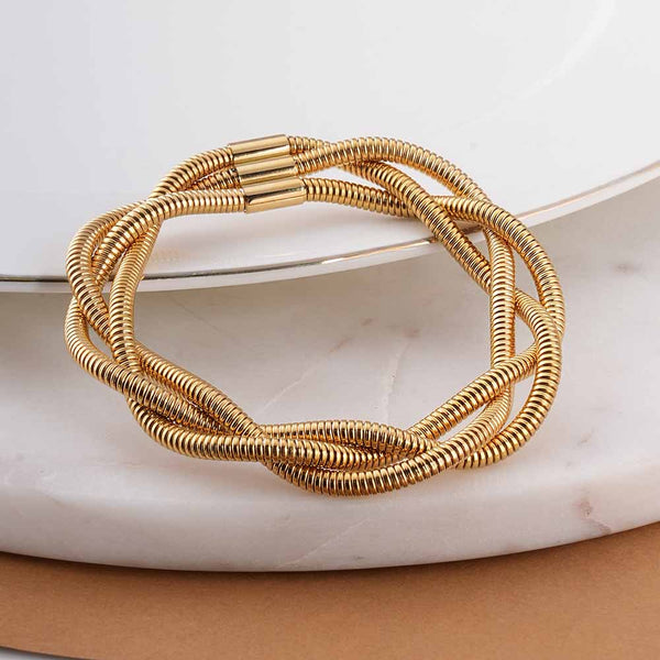 Tri Spiral Wire Bracelet