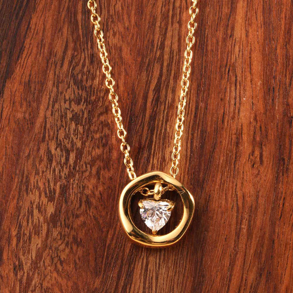 Golden Aura Crystal Pendant