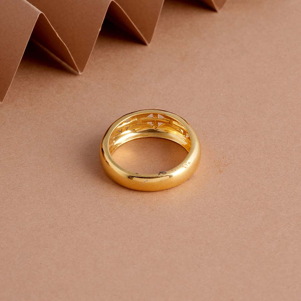 Knoted Signature Studded Ring