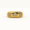 Knoted Signature Studded Ring